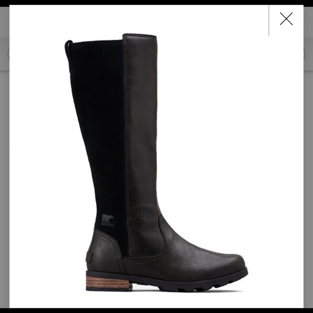 Sorel Emelie Tall Winter Boots for Women, Black